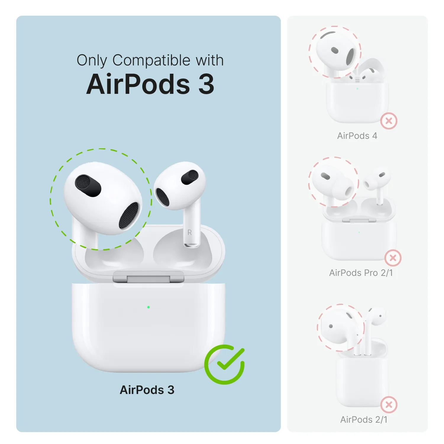 AirPods (Gen 3) - 330ft Waterproof Total Protection Case + Carabiner - Image 3