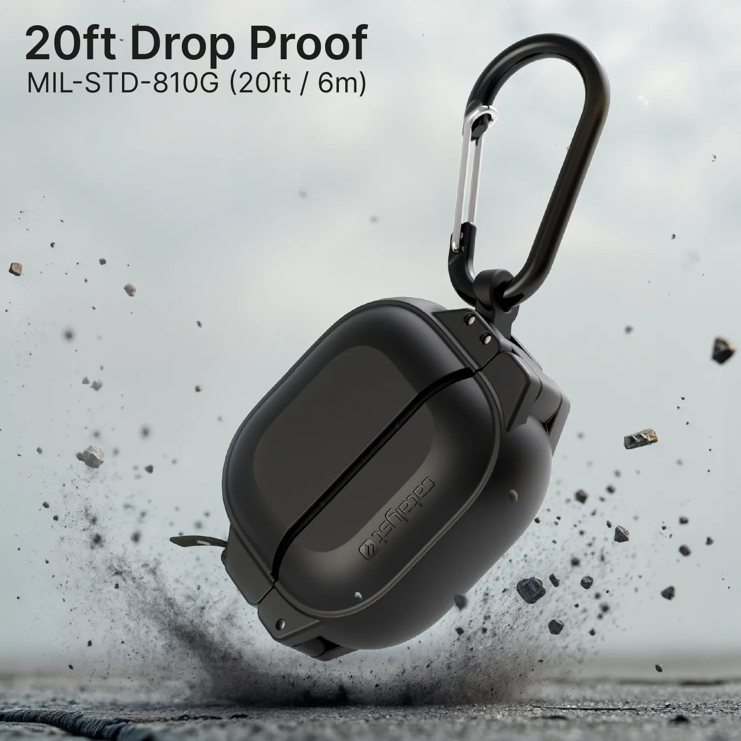 AirPods 4 - 100M Waterproof Total Protection Case + Carabiner - Image 3