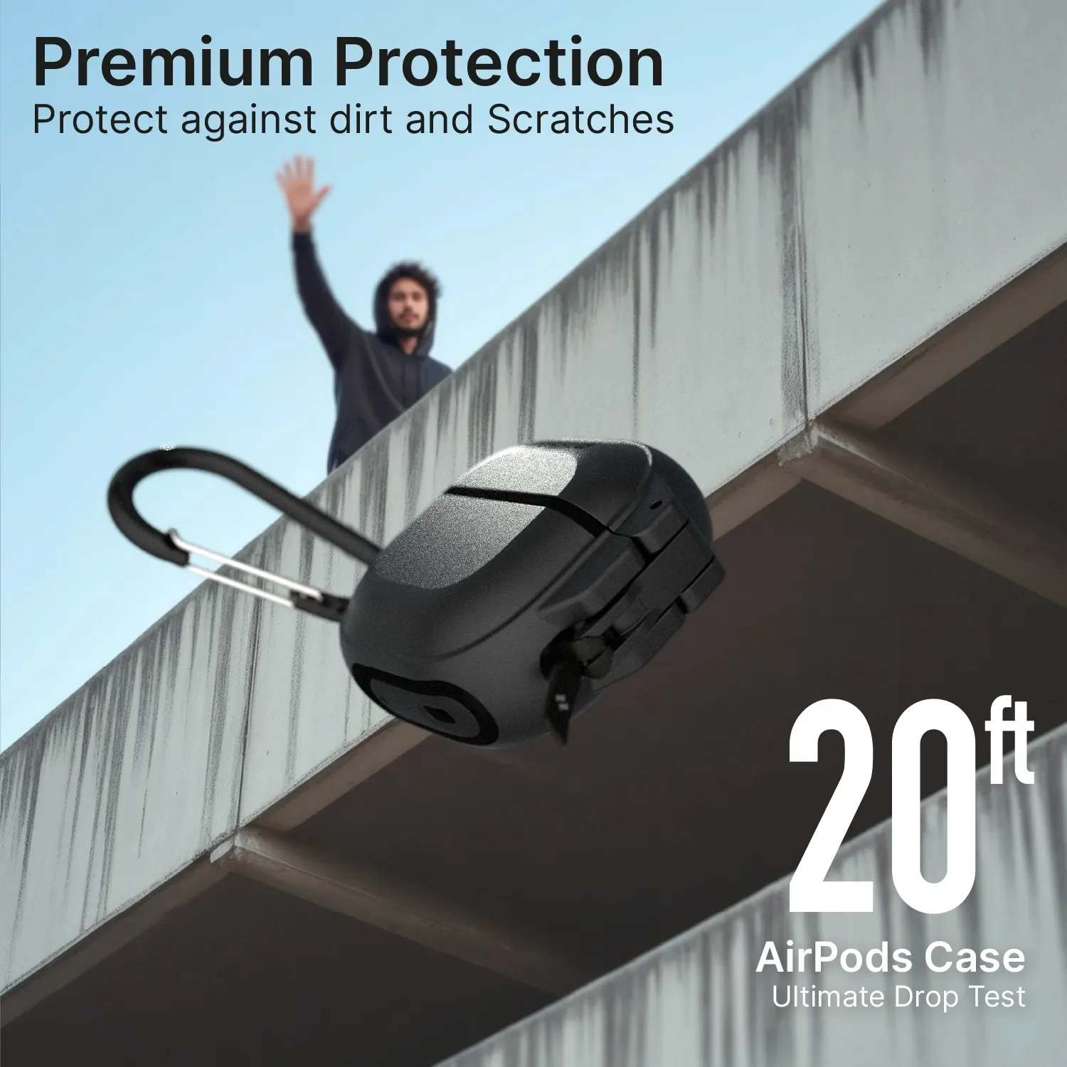AirPods 4 - 100M Waterproof Total Protection Case + Carabiner - Image 4