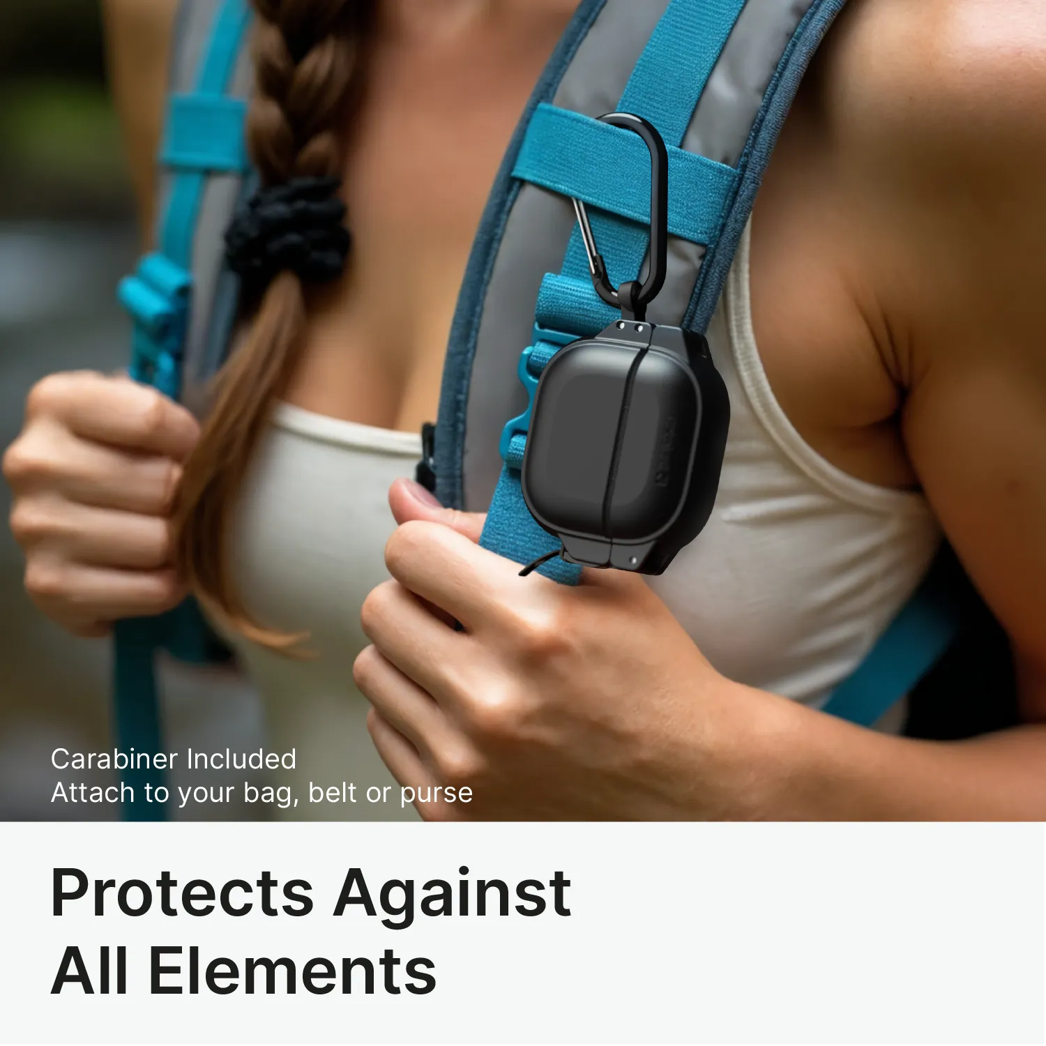 AirPods 4 - 100M Waterproof Total Protection Case + Carabiner - Image 7