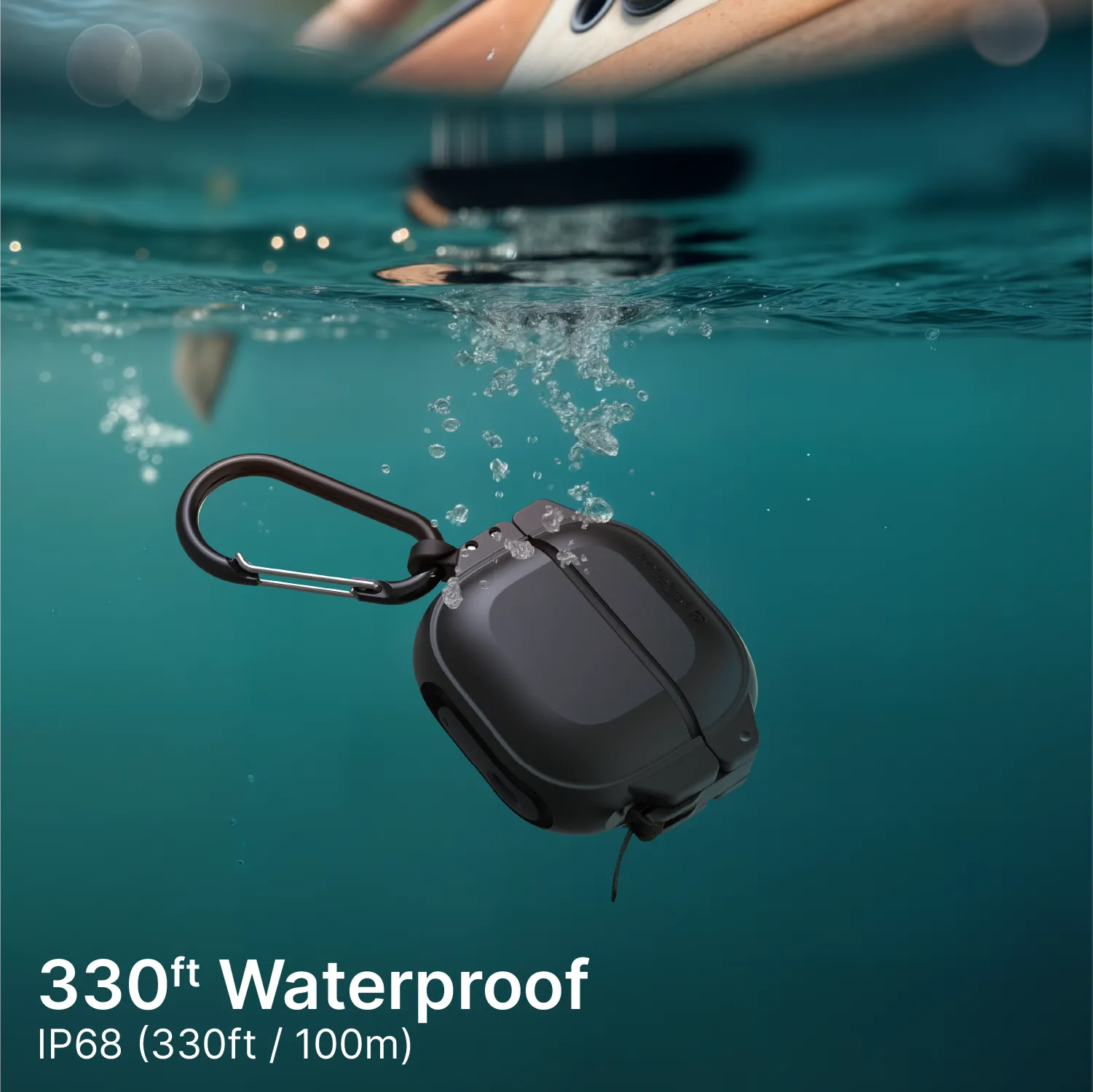 AirPods 4 - 100M Waterproof Total Protection Case + Carabiner - Image 8