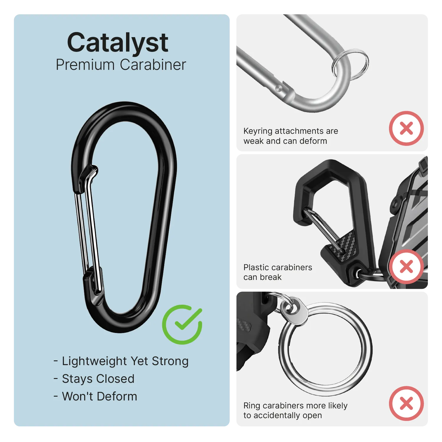 AirPods 4 - 100M Waterproof Total Protection Case + Carabiner - Image 9