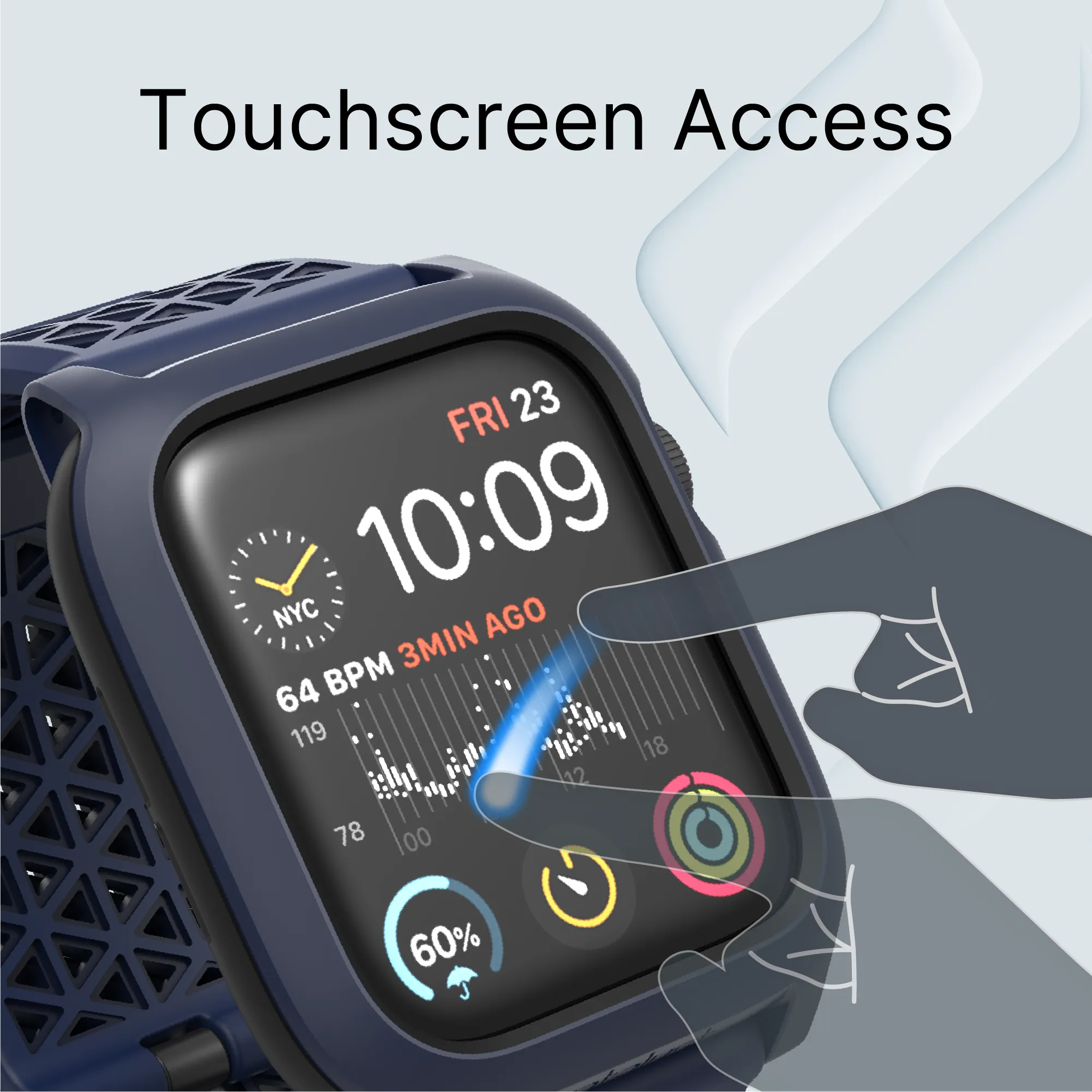 44mm - Rugged Case + Band for Apple Watch Series 6/5/4/SE (Gen 2/1) - Image 5