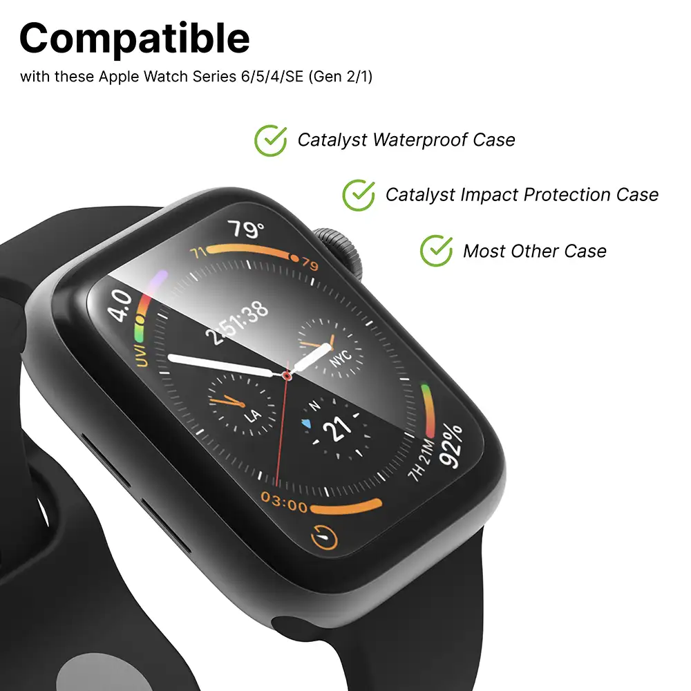 44mm - Screen Protector (2 Pack) for Apple Watch Series 6/5/4/SE (Gen 2/1) - Image 5