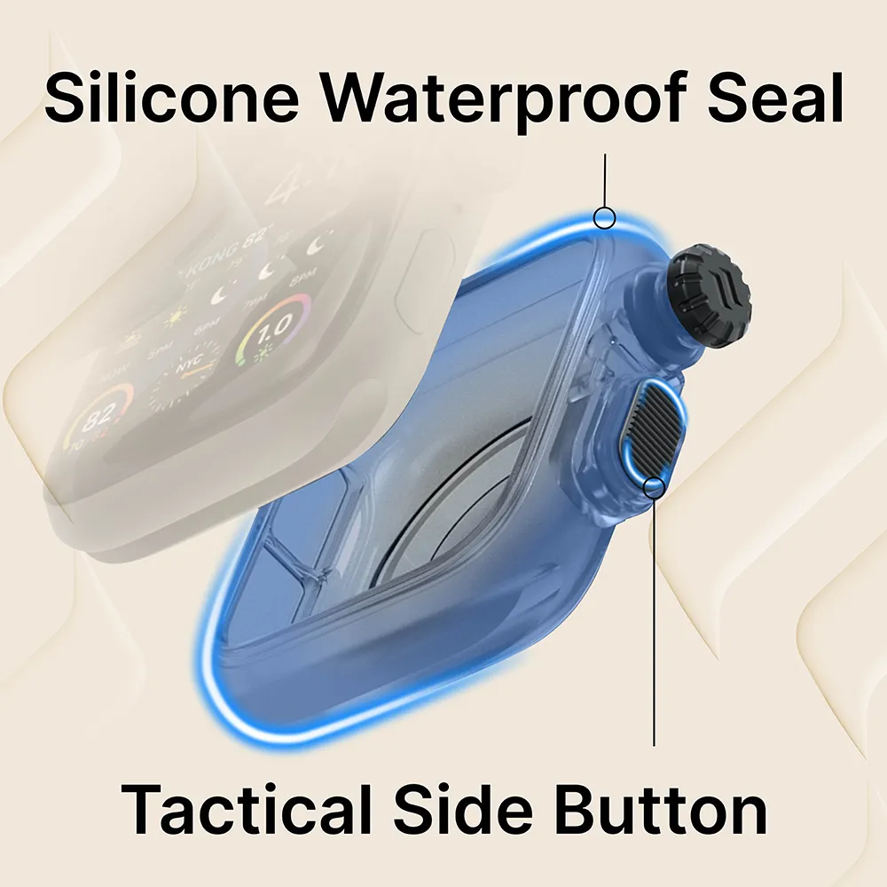 44mm - 100M Waterproof Case + Band for Apple Watch Series 6/5/4/SE (Gen 2/1) - Image 11