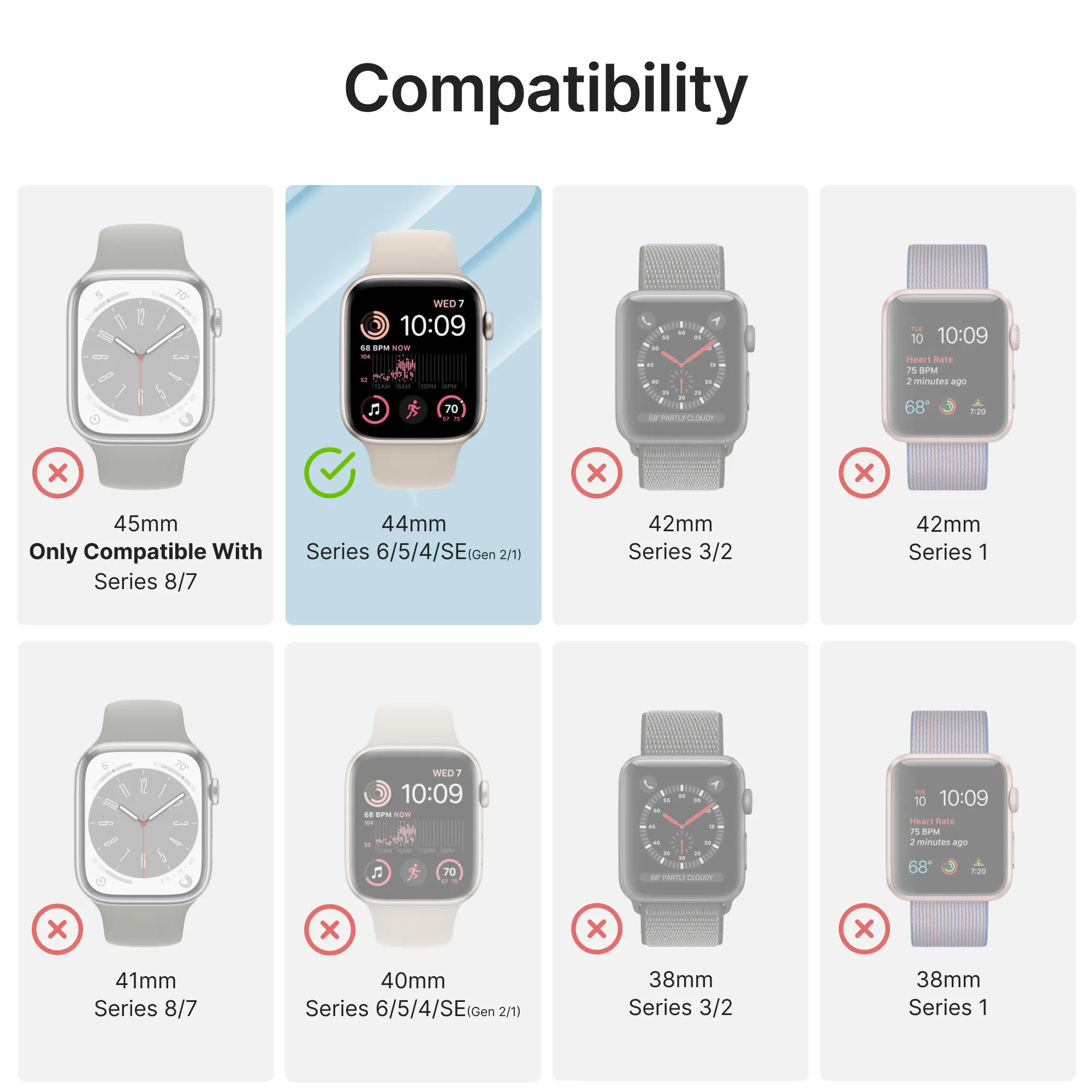 44mm - 100M Waterproof Case + Band for Apple Watch Series 6/5/4/SE (Gen 2/1) - Image 12