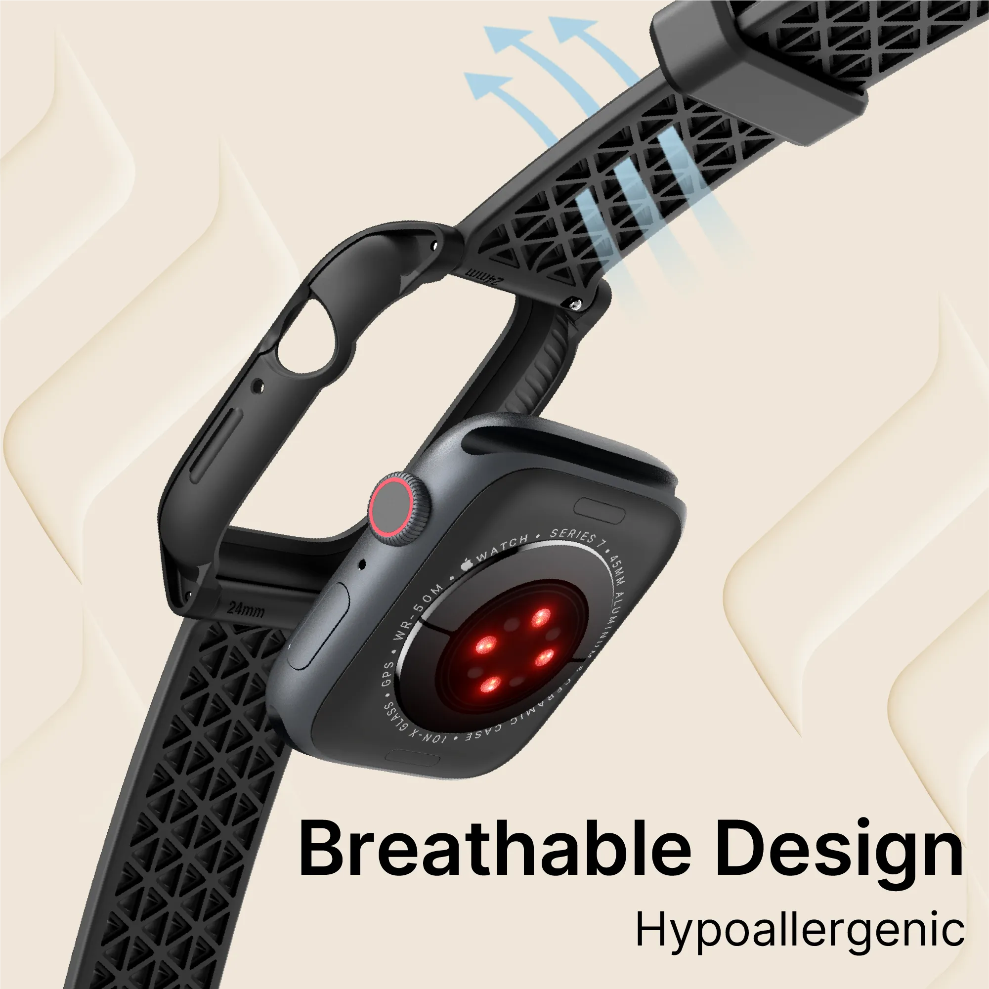 45mm - Rugged Case + Band for Apple Watch Series 9/8/7 - Image 16