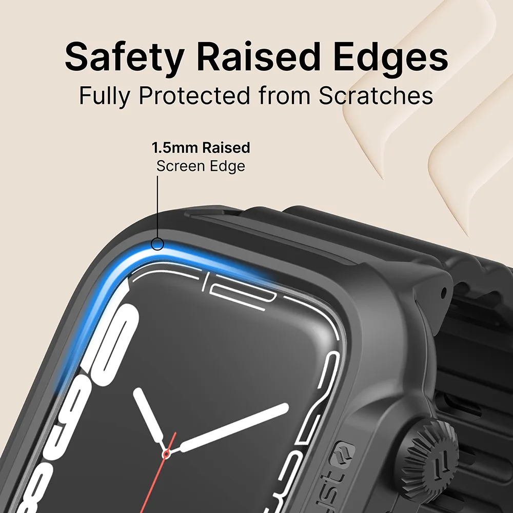 45mm - 330ft Waterproof Case + Band for Apple Watch Series 9/8/7 - Image 17