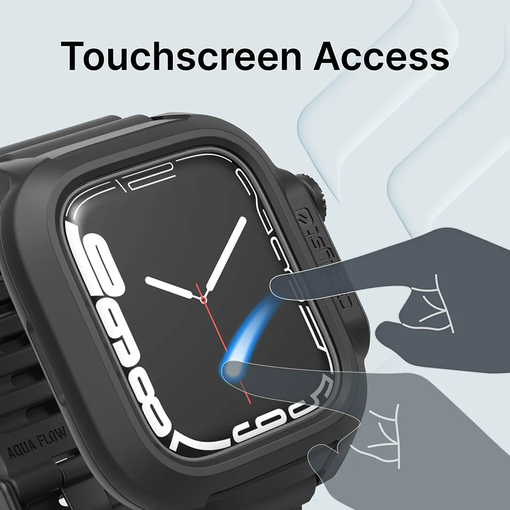 45mm - 330ft Waterproof Case + Band for Apple Watch Series 9/8/7 - Image 7