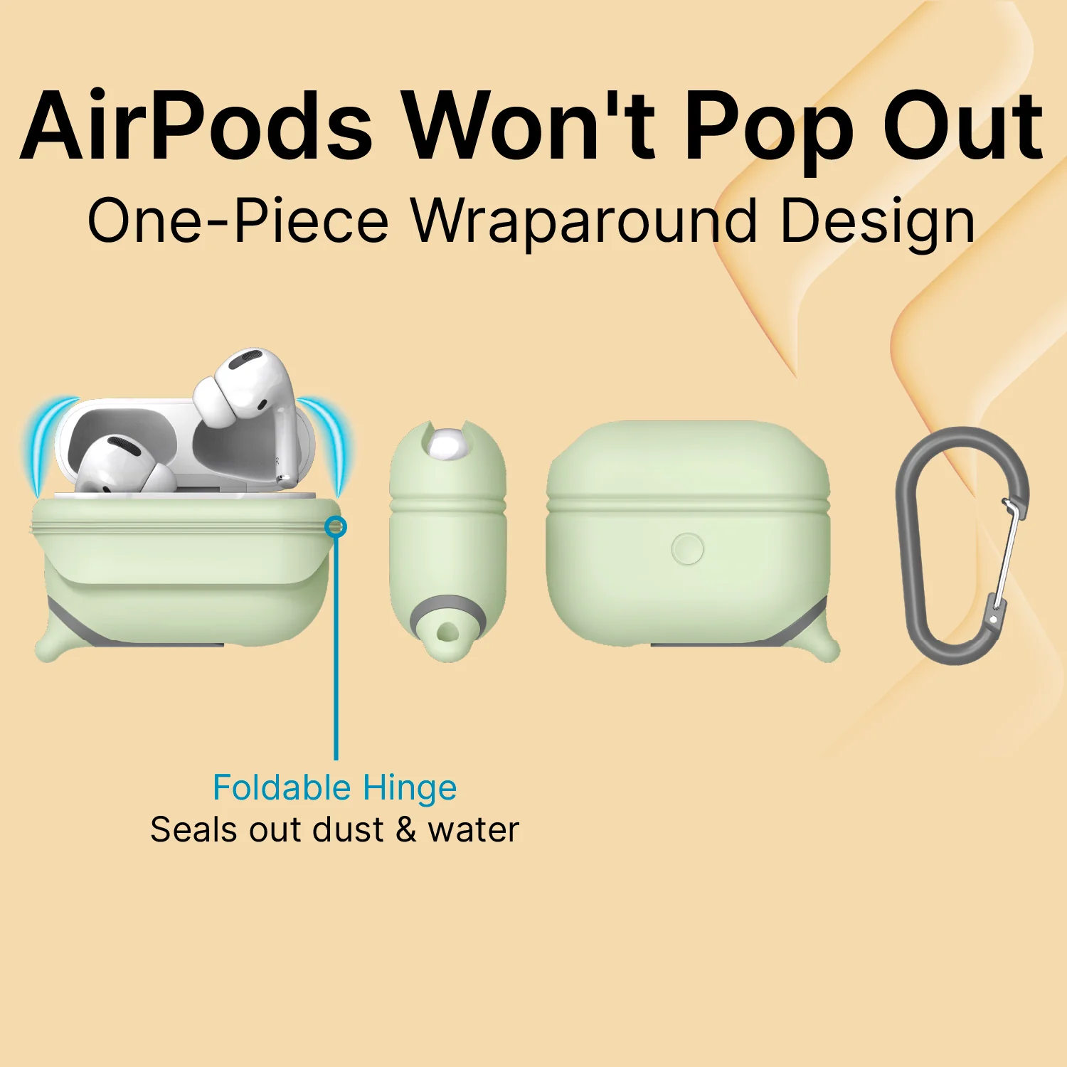 AirPods Pro (Gen 3/2/1) - Waterproof Case + Carabiner - Image 16