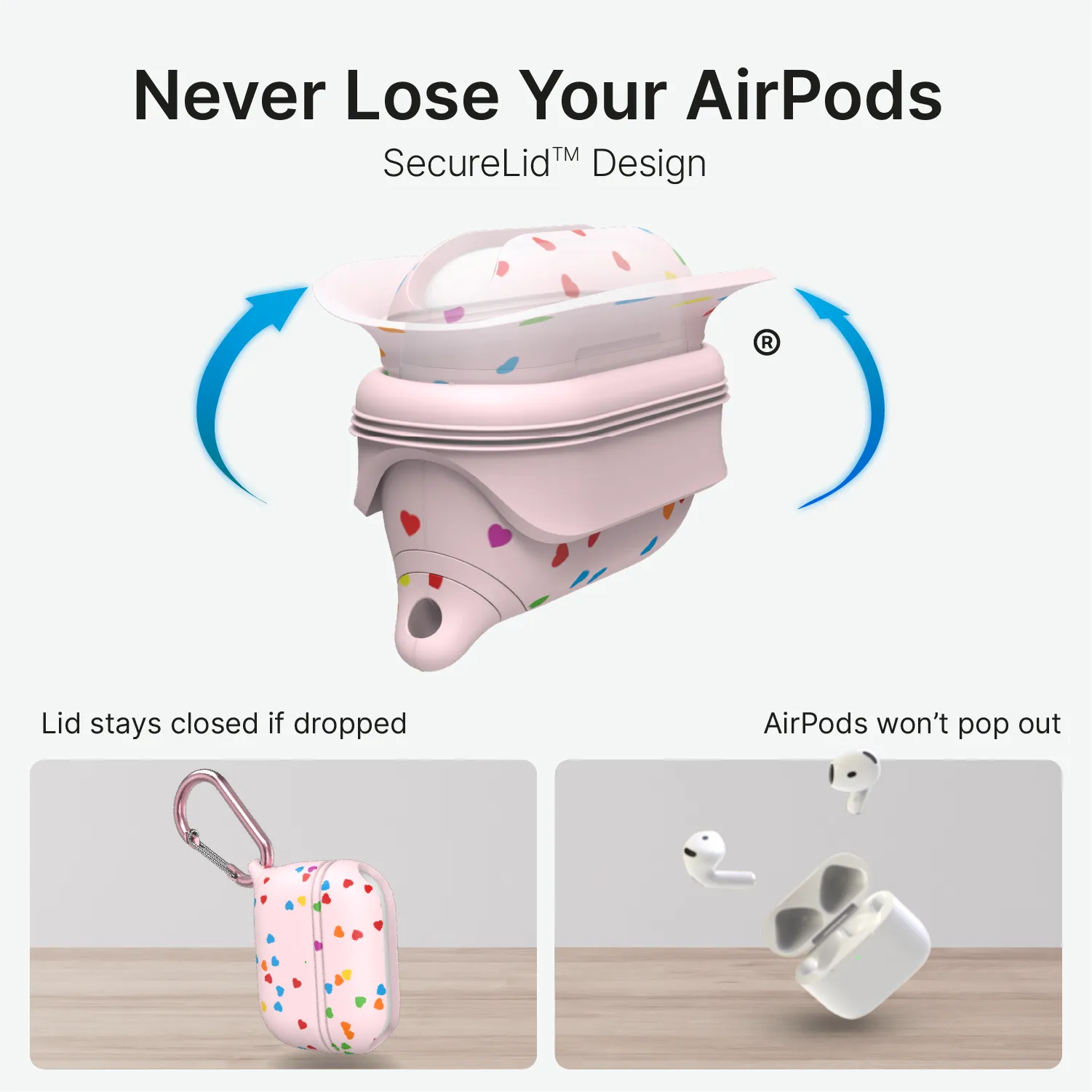 AirPods Pro (Gen 3/2/1) - Waterproof Case + Carabiner - Image 8