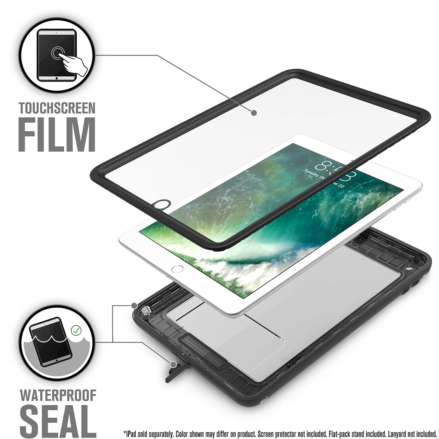 iPad (Gen 6/5), 9.7" - Waterproof Case - Image 3