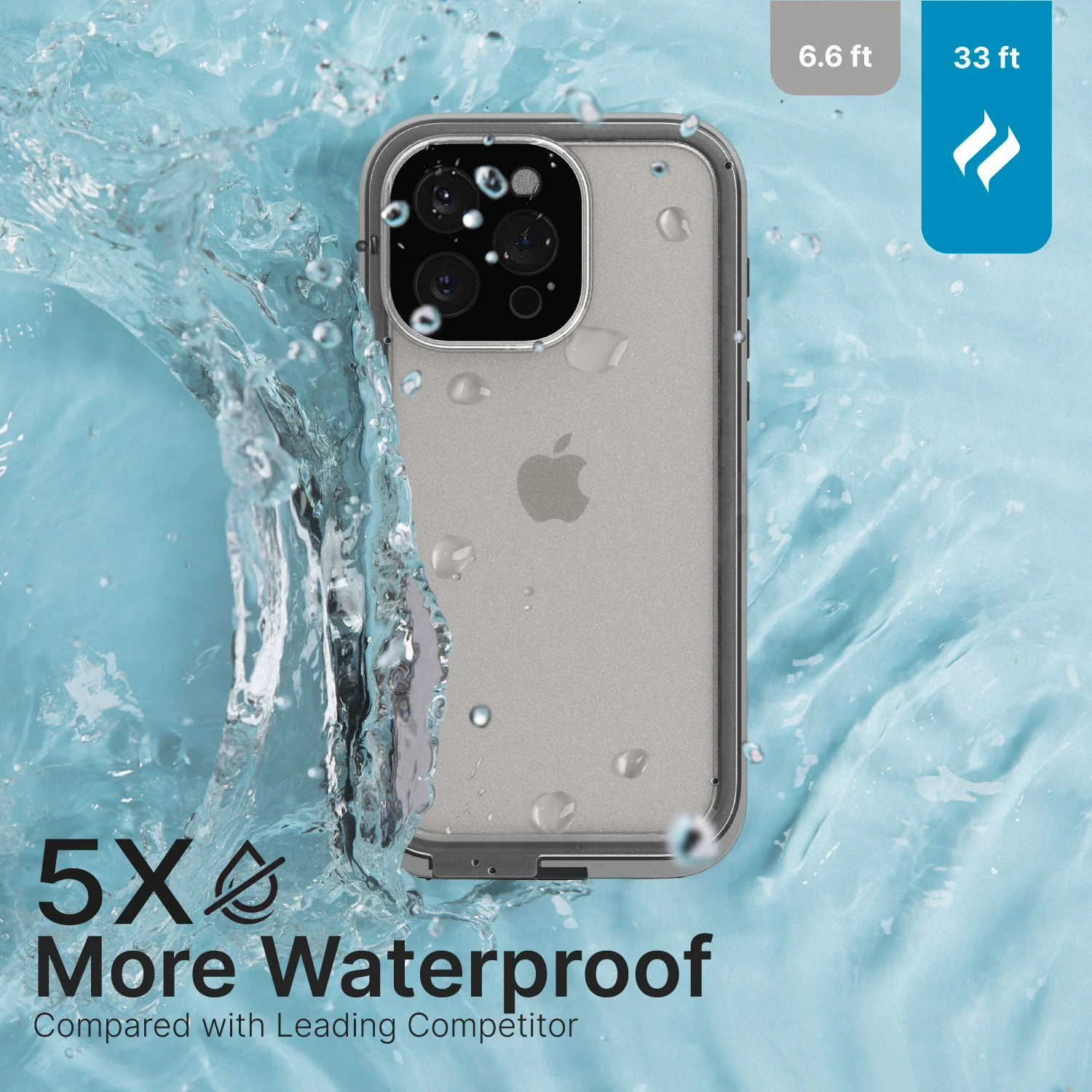 iPhone 15 Pro - Waterproof Case, Total Protection - Image 4