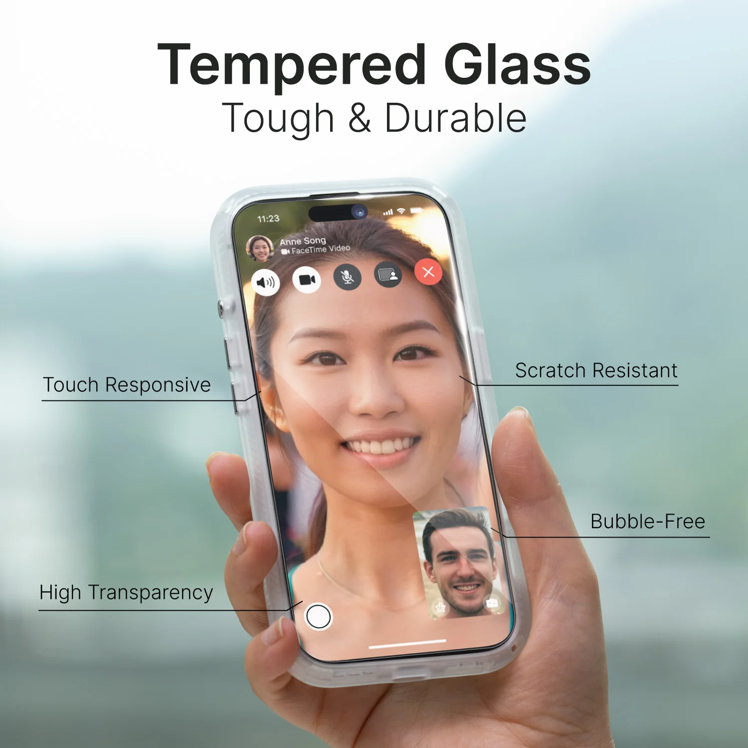 iPhone 16 Plus / 15 Plus / 15 Pro Max - Tempered Glass Screen Protector - Image 3