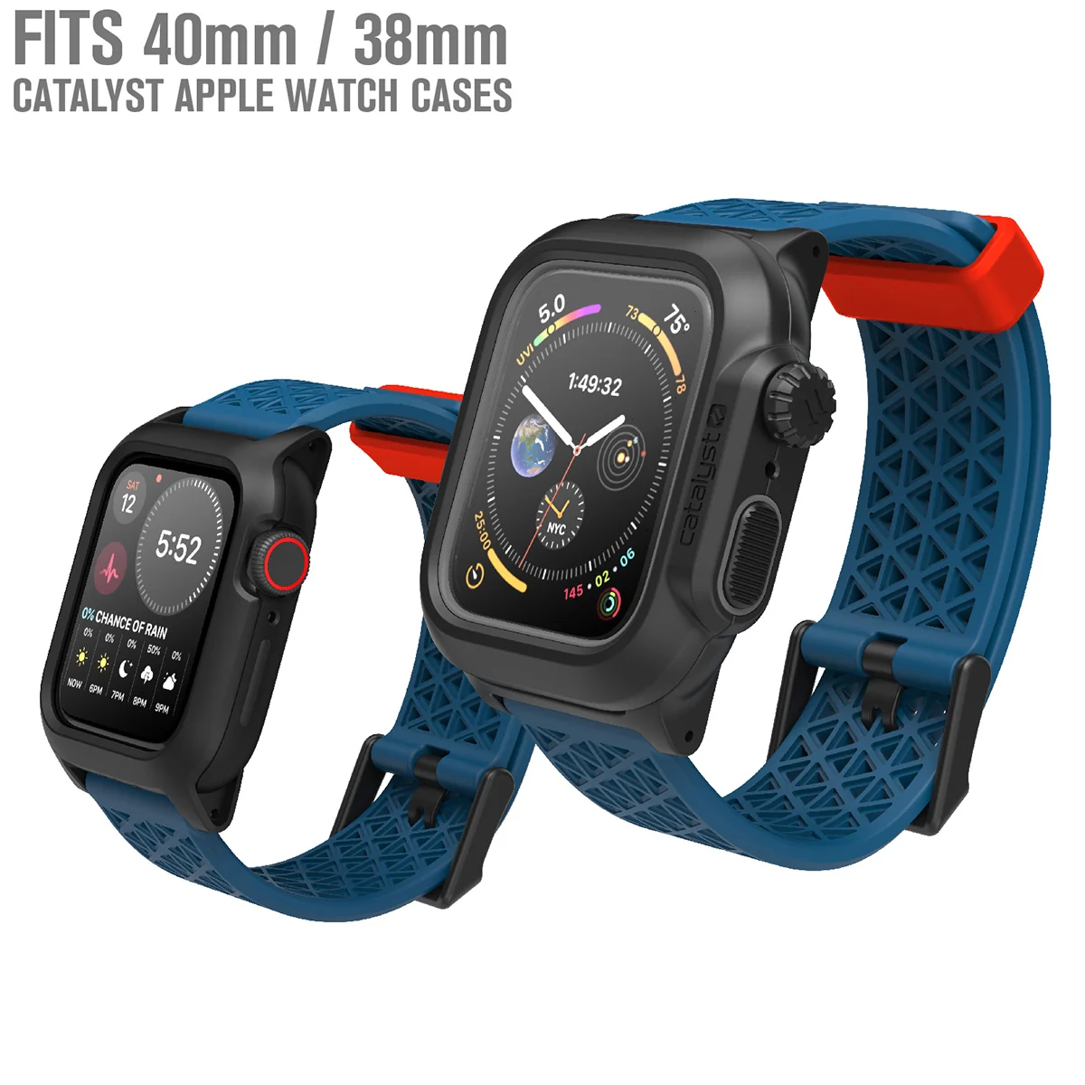 Rugged Sport Band for Catalyst Apple Watch Case | Small - Image 19