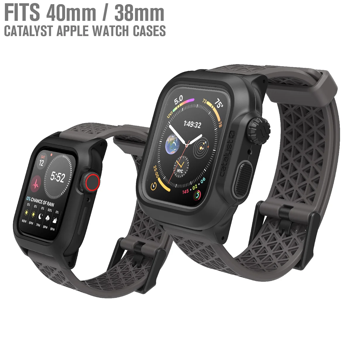 Rugged Sport Band for Catalyst Apple Watch Case | Small - Image 27