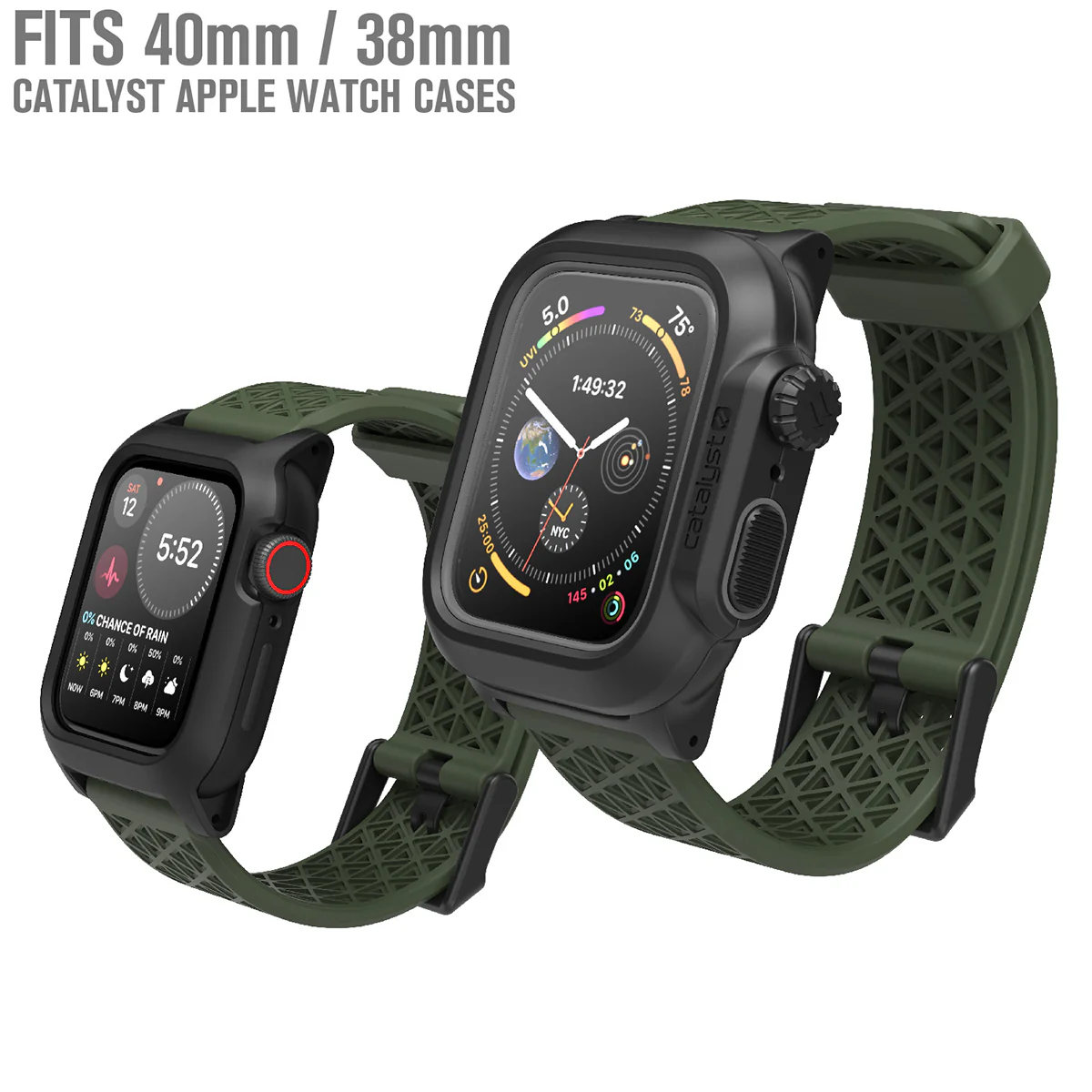 Rugged Sport Band for Catalyst Apple Watch Case | Small - Image 5